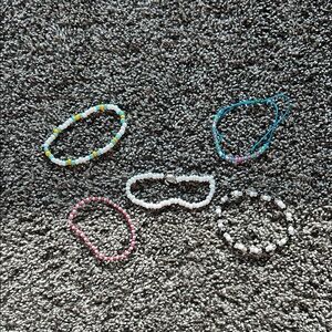 Colorful Beaded Kids Bracelet Set